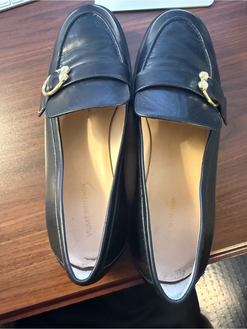 STUART WEITZMAN BRENNA LEATHER LOAFER PLATFORM SZ 41 - Picture 6 of 7